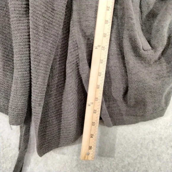Barefoot Dreams Gray Cozy Chic Ultra Lite Open Cardigan Womens Size XL - Picture 4 of 11